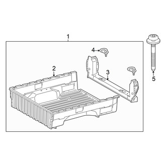 Toyota OE - Pick Up Box - Floor (Regular Cab / Access Cab)