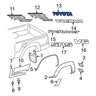 Toyota OE - Rear Tailgate Emblem