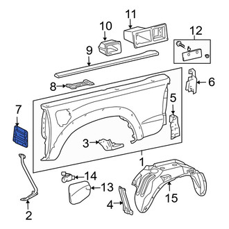Toyota OE - Front Right Truck Bed Panel Reinforcement