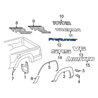 Toyota OE - Rear Tailgate Emblem