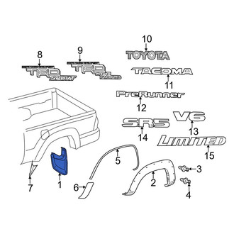 Toyota OE - Front Right Mud Flap