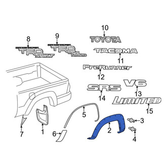 Toyota OE - Front Left Forward Fender Flare