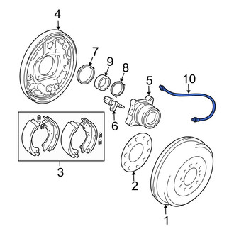 Toyota OE - Rear Left Brake Hydraulic Hose
