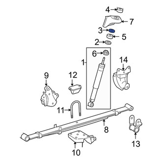 Toyota OE - Upper Suspension Shock Absorber Mount Washer