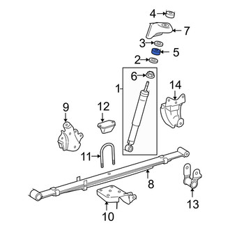 Toyota OE - Lower Suspension Shock Absorber Mount Insulator