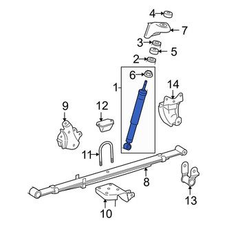 Toyota OE - Rear Suspension Shock Absorber