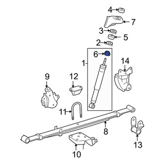 Toyota OE - Suspension Shock Absorber Nut
