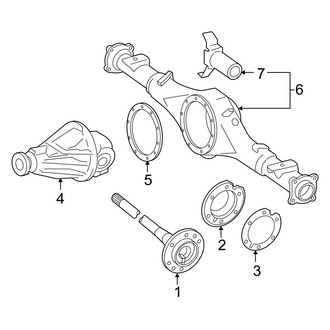 Toyota OE - Rear Suspension - Axle & Differential (Pre Runner)