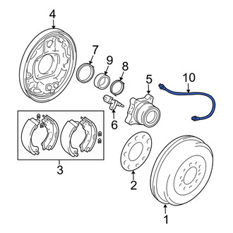 Toyota OE - Rear Right Brake Hydraulic Hose