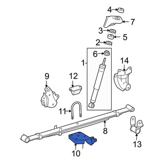 Toyota OE - Rear Leaf Spring Plate