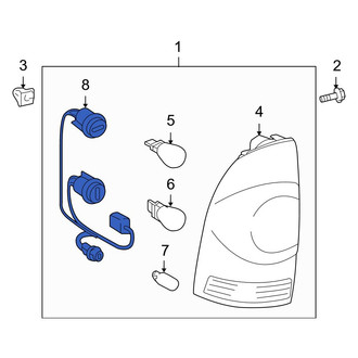 Toyota OE - Rear Tail Light Socket