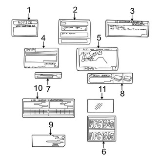 Toyota OE - Information Labels - Labels
