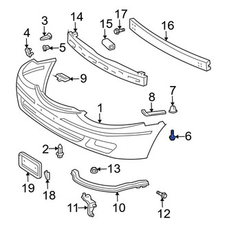 Toyota OE - Bumper Cover Screw
