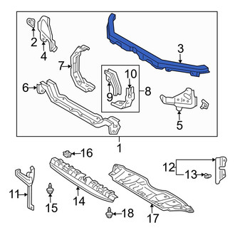 Toyota OE - Front Upper Radiator Support Tie Bar