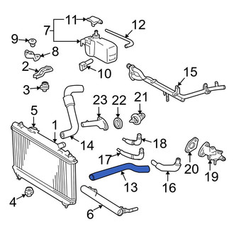 Toyota OE - Upper Radiator Coolant Hose