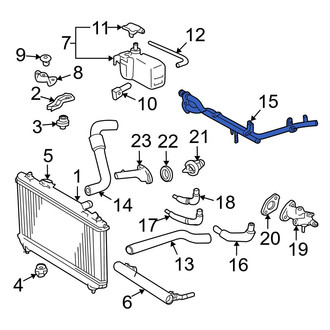 Toyota OE - Engine Coolant Bypass Hose