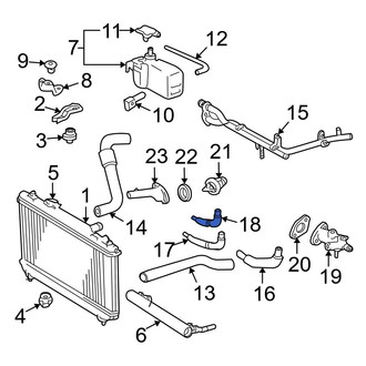 Toyota OE - Engine Coolant Bypass Hose