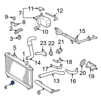 Toyota OE - Lower Radiator Insulator