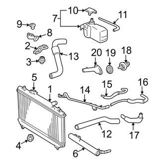 Toyota OE - Cooling - Radiator & Components (2.4L)