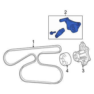 Toyota OE - Accessory Drive Belt Tensioner Assembly
