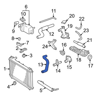 Toyota OE - Lower Radiator Coolant Hose