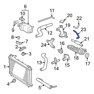 Toyota OE - Engine Coolant Bypass Hose