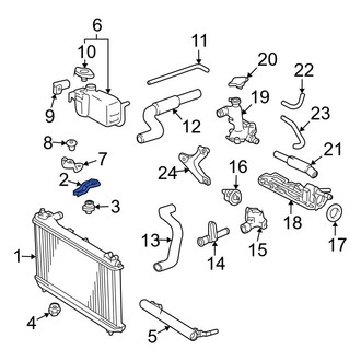Toyota OE - Upper Radiator Mount Bracket
