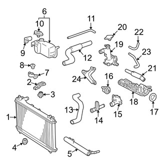 Toyota OE - Cooling - Radiator & Components (3.0L)