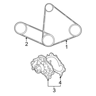 Toyota OE - Cooling - Belts & Pulleys (3.0L)