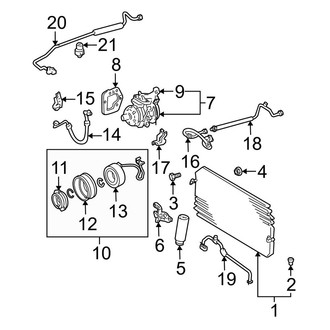 Toyota OE - Air Conditioner & Heater - Condenser, Compressor & Lines