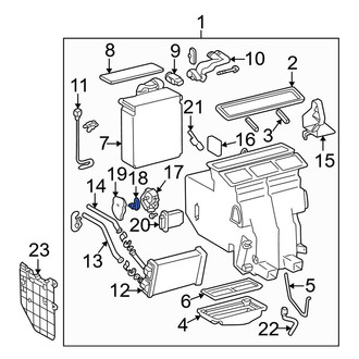 Toyota OE - HVAC Mode Door Lever Link