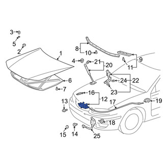 Toyota OE - Front Hood Latch
