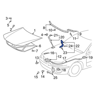 Toyota OE - Front Left Hood Hinge