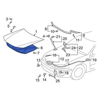 Toyota OE - Hood Insulation Pad