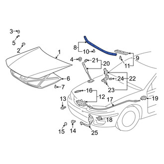 Toyota OE - Center Hood Seal