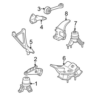 Toyota OE - Engine / Transaxle - Engine & Transmission Mounting (Standard Tr)