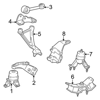 Toyota OE - Engine / Transaxle - Engine & Transmission Mounting (Coupe Automatic Tr)