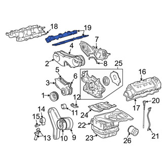 Toyota OE - Fuel Injection Plenum Gasket