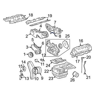 Toyota OE - Right Lower Engine Timing Cover Gasket