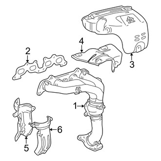 Toyota OE - Exhaust System - Manifold (Federal), (Coupe 2.2L)