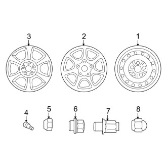 1999 Toyota Solara Replacement Factory Wheels & Rims - CARiD.com