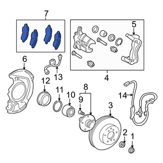 Toyota OE - Front Disc Brake Pad Set
