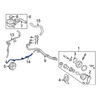 Toyota OE - Power Steering Return Hose