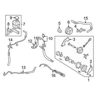 Toyota OE - Steering Gear & Linkage - Pump & Hoses (3.0L)