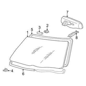 Toyota OE - Windshield - Glass