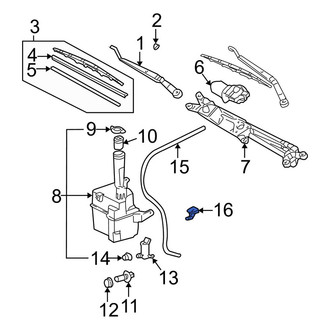 Toyota OE - Front Windshield Washer Nozzle