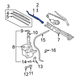 Toyota OE - Left Wiper Arm
