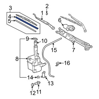 Toyota OE - Right Wiper Blade Refill