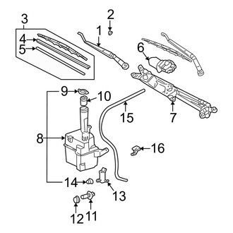 Toyota OE - Windshield - Wiper & Washer Components