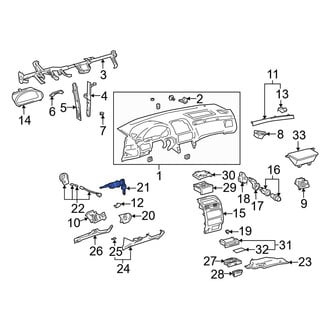Toyota OE - Glove Box Lock Kit
